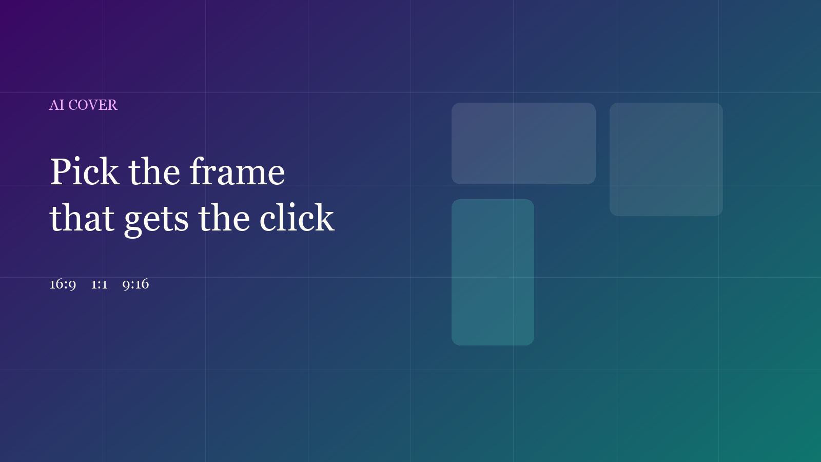 Pull a clickable cover from the finished clip | AI Video Factory